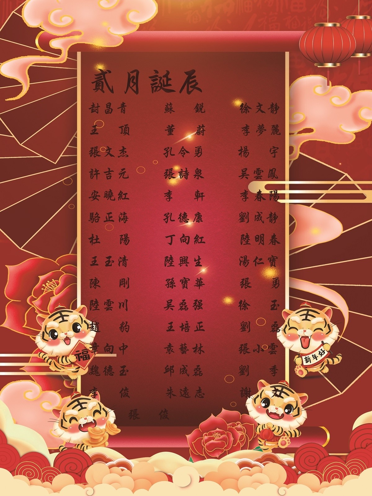 【生日祝?！抗ё?2月生日的員工生日快樂！